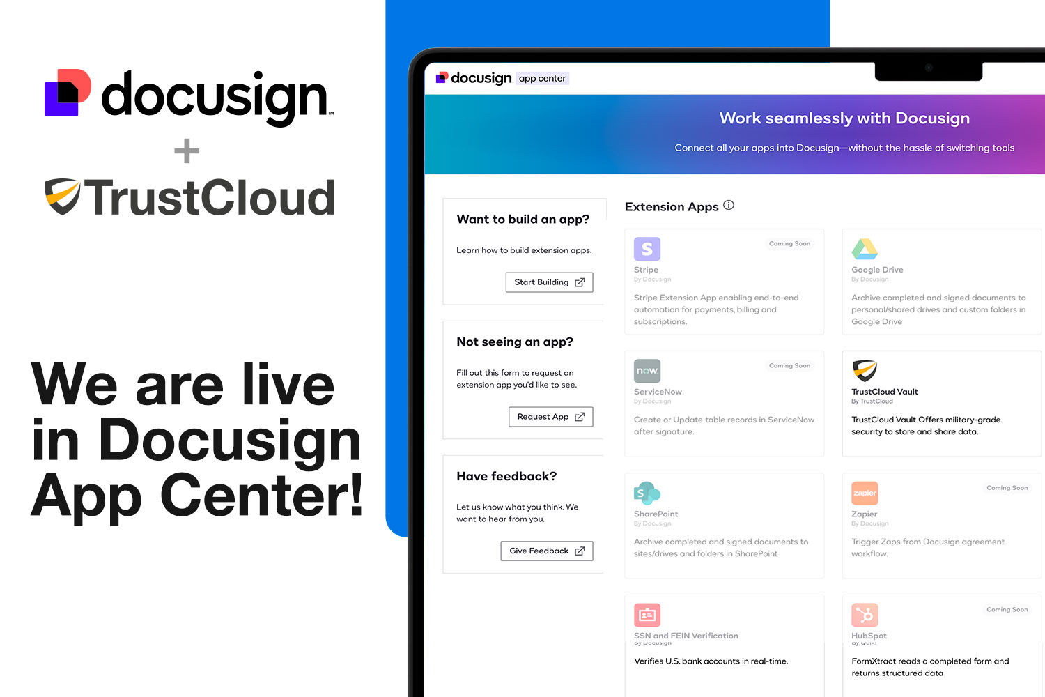 TrustCloud | TrustCloud launches Vault in Docusign App Center